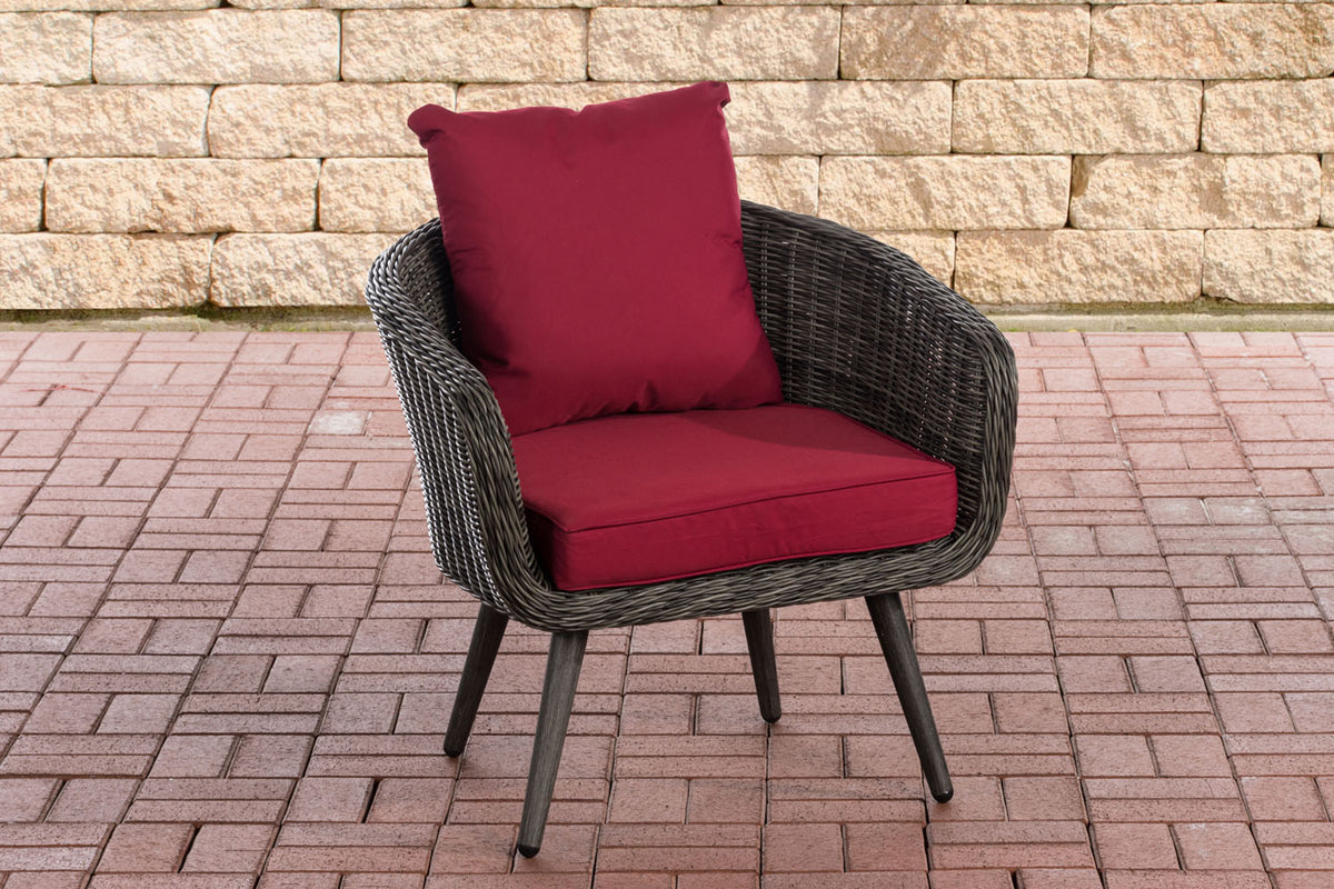 CLP Sessel Ameland Rund rubinrot 45 cm (Dunkelgrau) – Produktabbildung 7