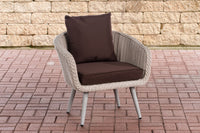 CLP Sessel Ameland Rund terrabraun 45 cm (Hellgrau)