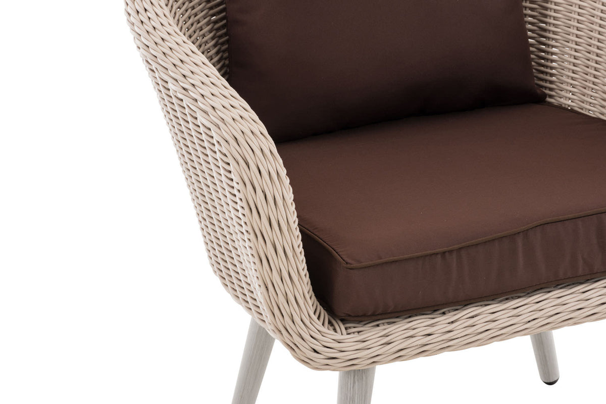 CLP Sessel Ameland Rund terrabraun 45 cm (Hellgrau) – Produktabbildung 5