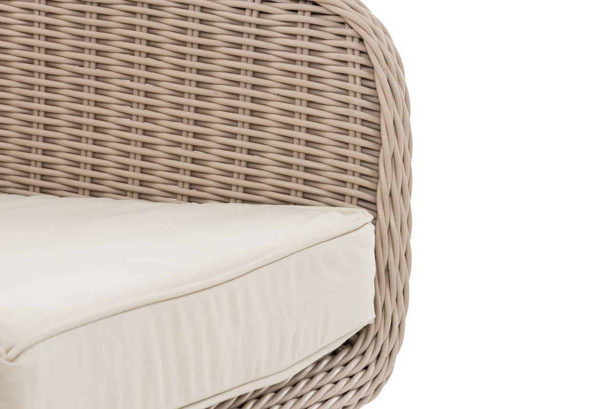 CLP Sessel Ameland Rund cremeweiß 45 cm (Hellgrau) – Produktabbildung 6