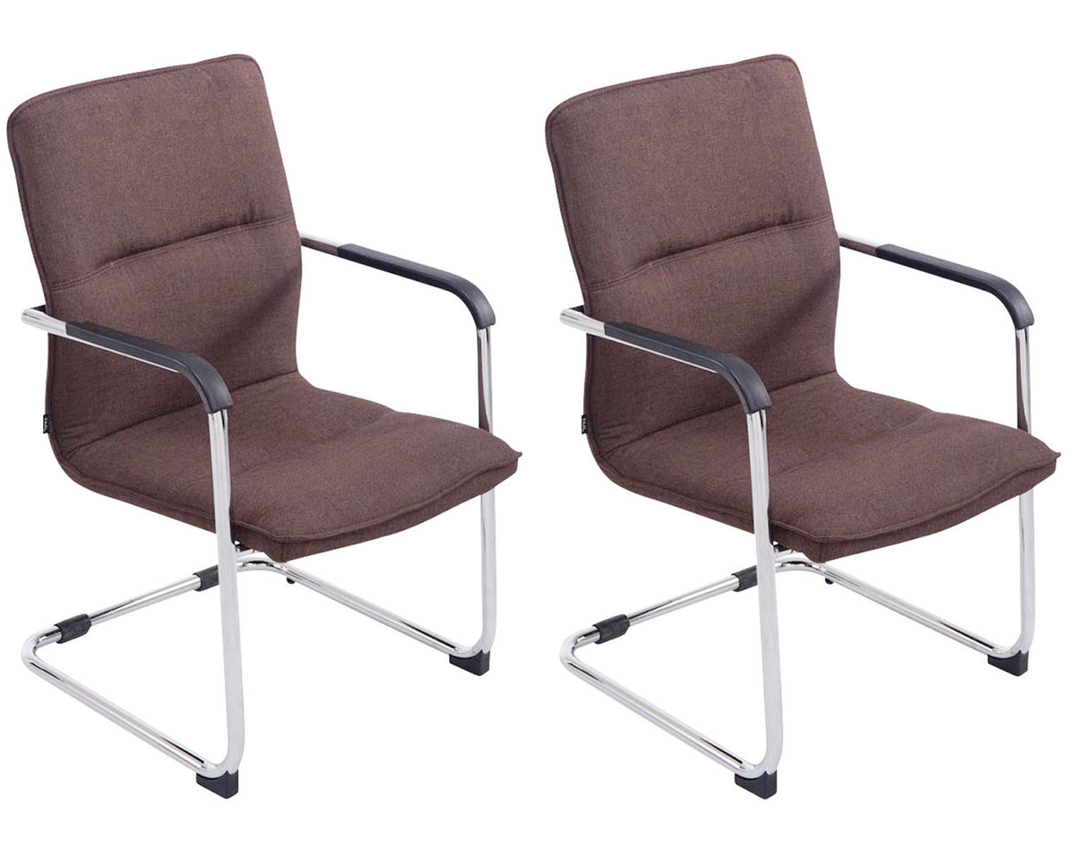 CLP 2er Set Besucherstuhl Seattle Stoff
