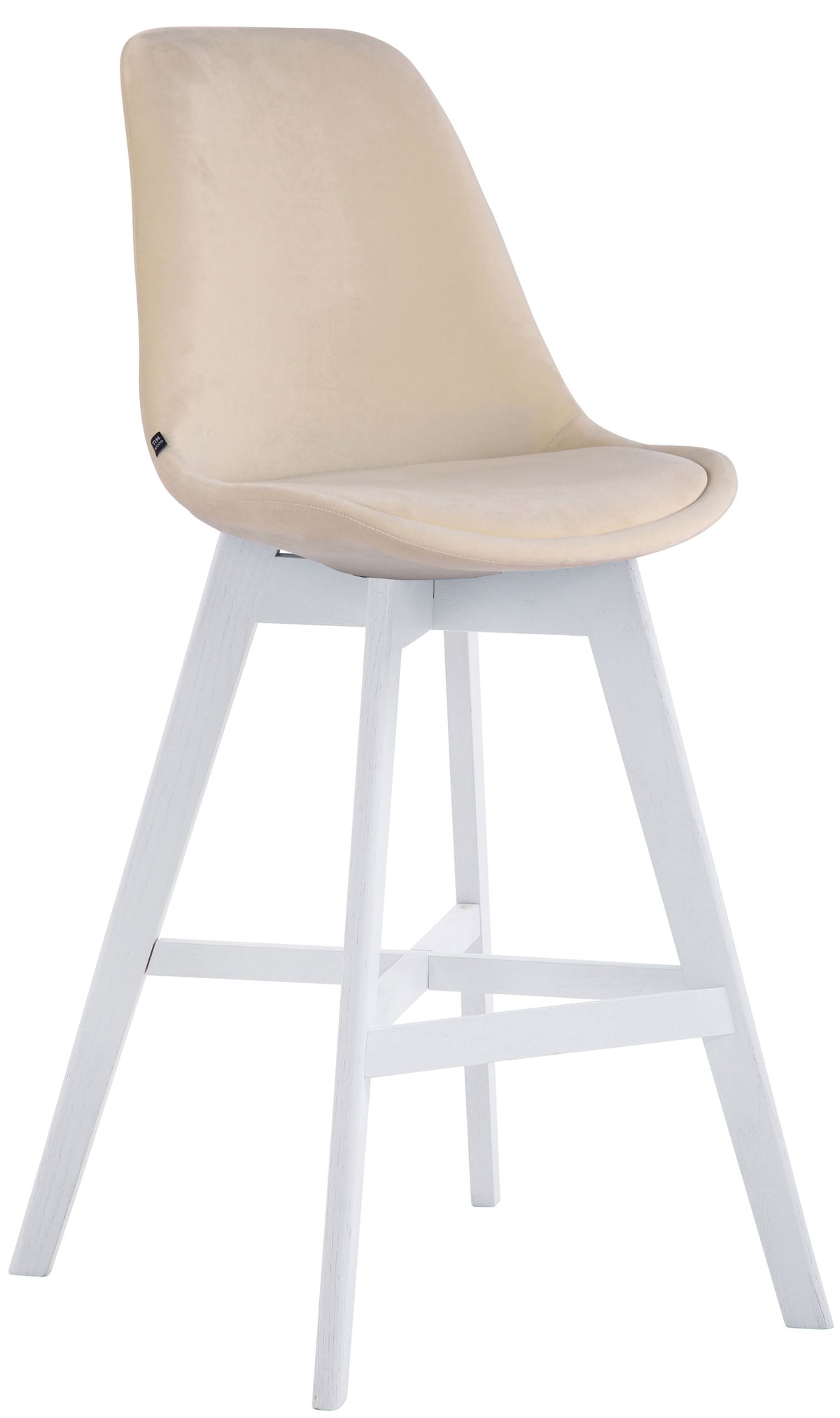 CLP Barhocker Cannes Samt weiß – Produktabbildung 7