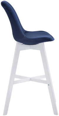 CLP Barhocker Cannes Samt weiß – Produktabbildung 3
