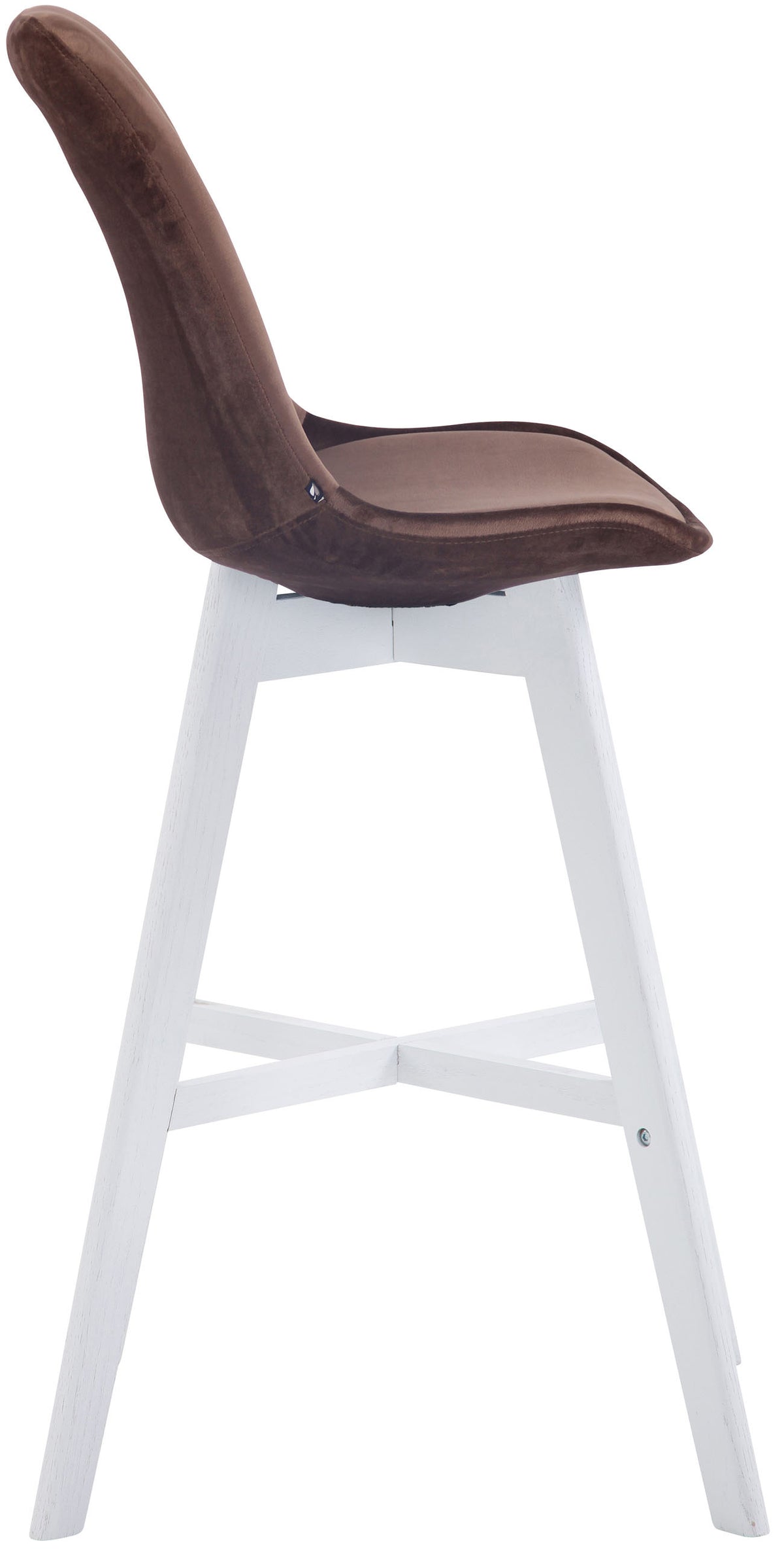 CLP Barhocker Cannes Samt weiß – Produktabbildung 6