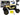 RC High Wheels Car 1:18 Plastic Black Gold