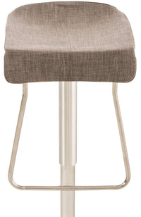 CLP Barhocker Rabat Stoff edelstahl – Produktabbildung 2