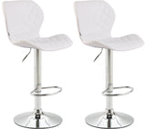 CLP 2er Set Barhocker Cork Kunstleder chrom