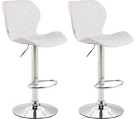 CLP 2er Set Barhocker Cork Kunstleder chrom
