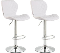 CLP 2er Set Barhocker Cork Kunstleder chrom