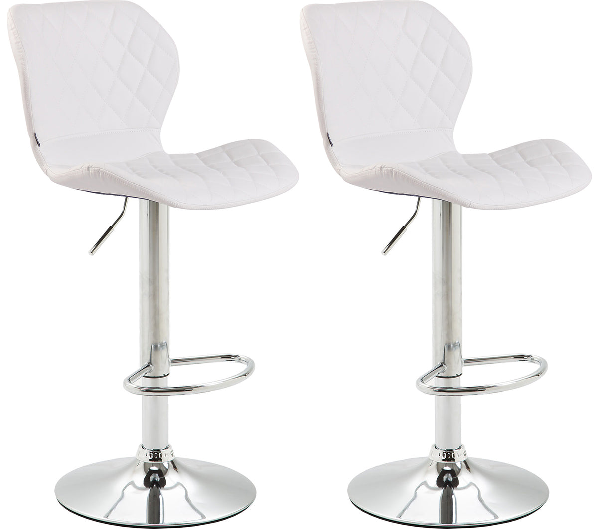 CLP 2er Set Barhocker Cork Kunstleder chrom