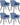 CLP 4er Set Esszimmerstuhl Falun Stoff coffee