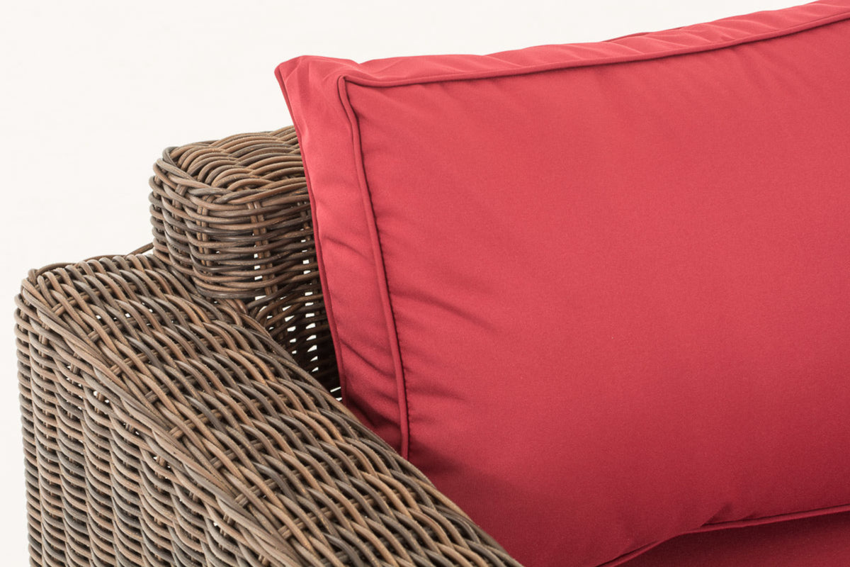 CLP 3er-Sofa Bilbao / Madeira Rubinrot – Produktabbildung 2