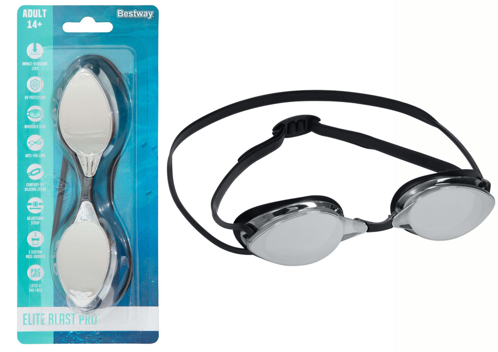 Bestway 21066 Black Mirror Swim Goggles