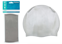 Silver Bestway 26006 silicone swim cap