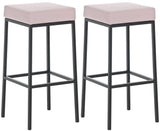 CLP 2er Set Barhocker Montreal 85 Kunstleder schwarz