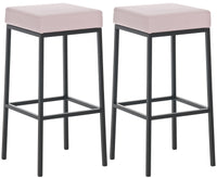 CLP 2er Set Barhocker Montreal 85 Kunstleder schwarz