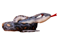 Plush grey snake mascot 210 cm