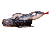 Plush grey snake mascot 210 cm