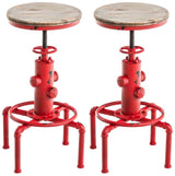 CLP 2er Set Barhocker Lumos, Holz, antik
