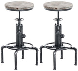 CLP 2er Set Barhocker Lumos, Holz