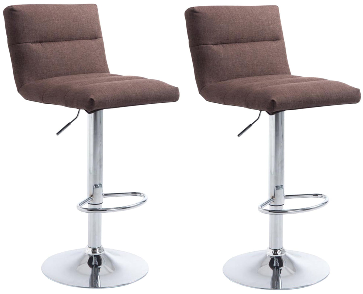 CLP 2er Set Barhocker Limerick Stoff chrom – Produktabbildung 9