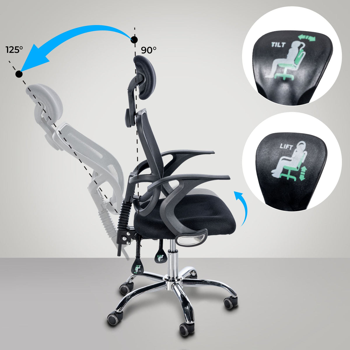 CLP Bürostuhl Clarke Ergonomic – Produktabbildung 2