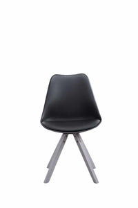 CLP 4er Set Stühle Toulouse Kunstleder grau Square – Produktabbildung 3