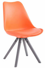CLP 4er Set Stühle Toulouse Kunstleder grau Square – Produktabbildung 6