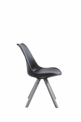 CLP 4er Set Stühle Toulouse Kunstleder grau Square – Produktabbildung 4