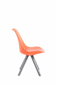 CLP 4er Set Stühle Toulouse Kunstleder grau Square – Produktabbildung 8