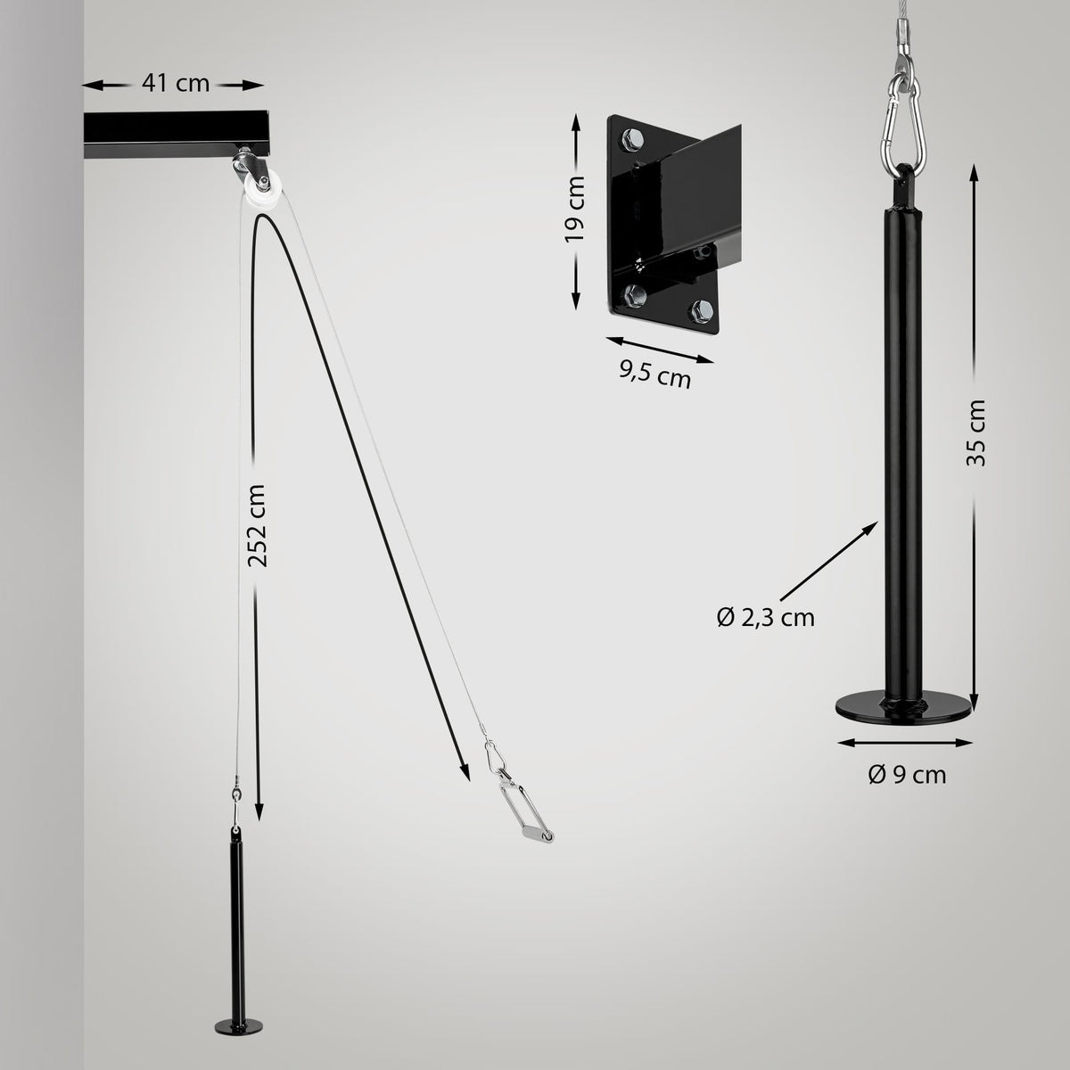 CLP Seilzug System + Griff-Set Latzug – Produktabbildung 7