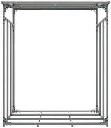 CLP Kaminholzunterstand + Abdeckplane Ruston Aluminium M – Produktabbildung 3
