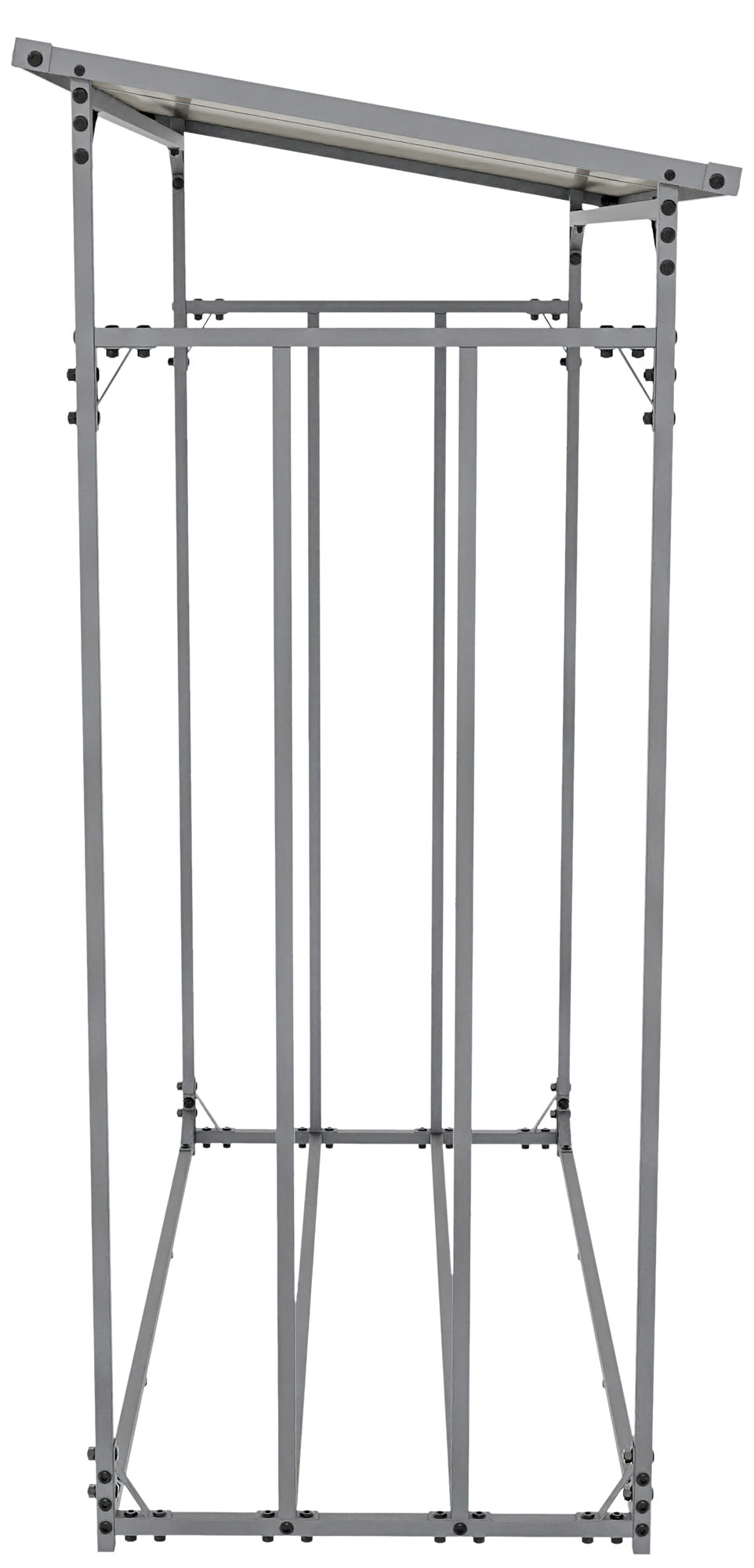 CLP Kaminholzunterstand + Abdeckplane Ruston Aluminium M – Produktabbildung 4