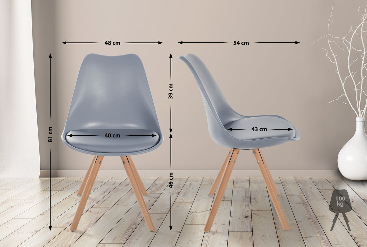 CLP Stuhl Sofia Kunststoff Rund – Produktabbildung 2
