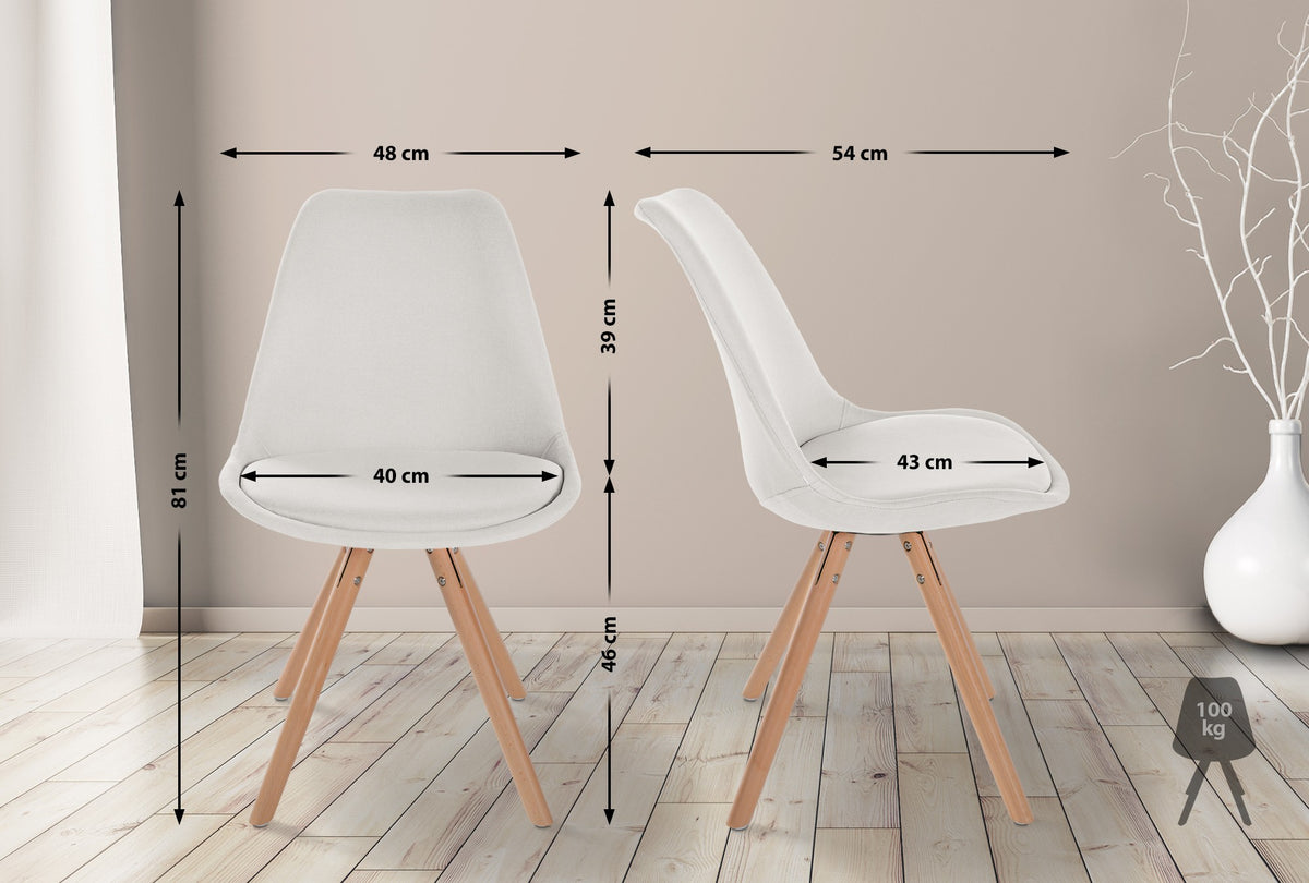CLP Stuhl Sofia Stoff Rund – Produktabbildung 2