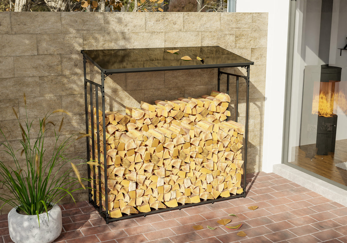 CLP Kaminholzunterstand Ruston Metall XL – Produktabbildung 2