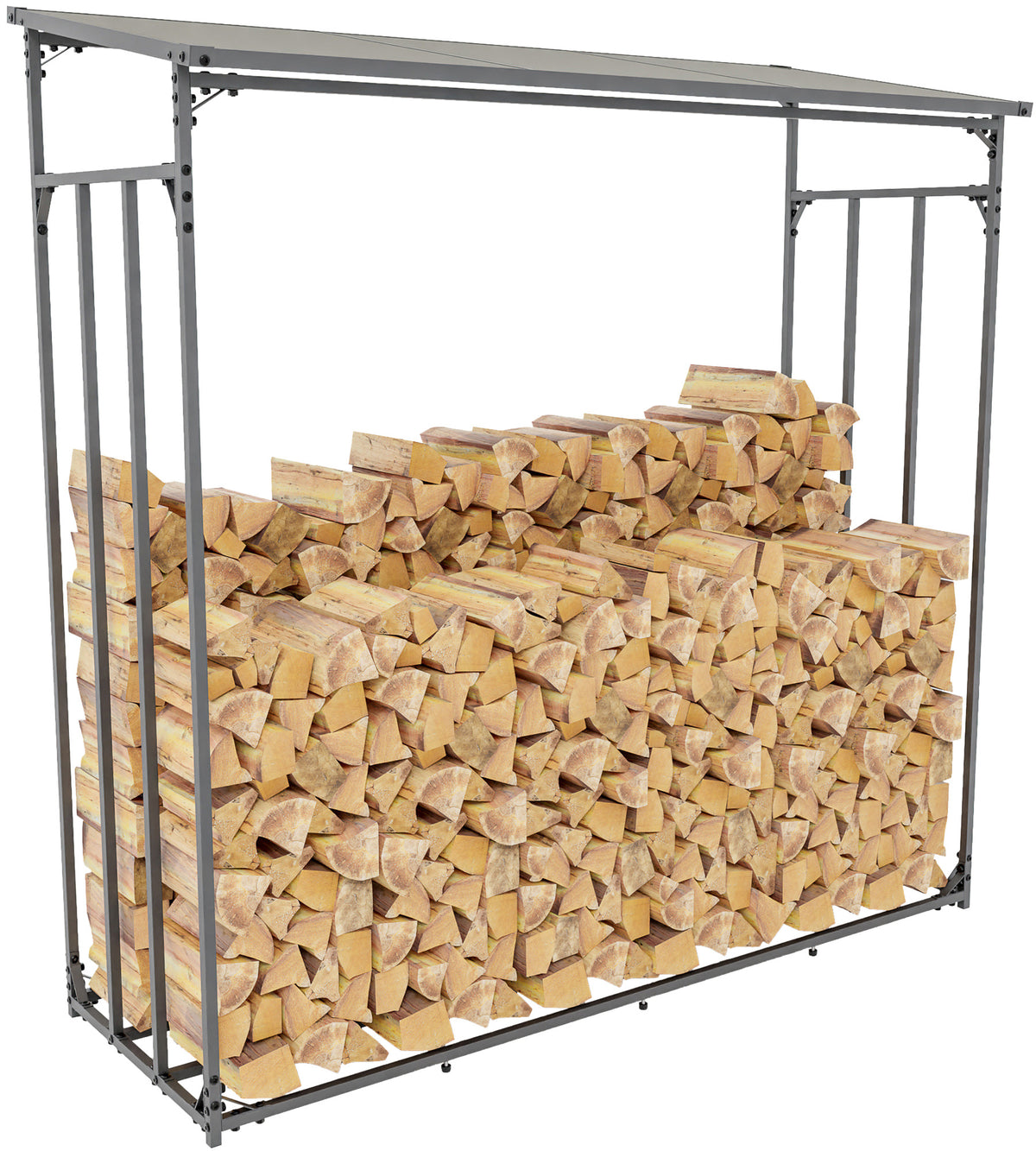 CLP Kaminholzunterstand Ruston Metall XXL