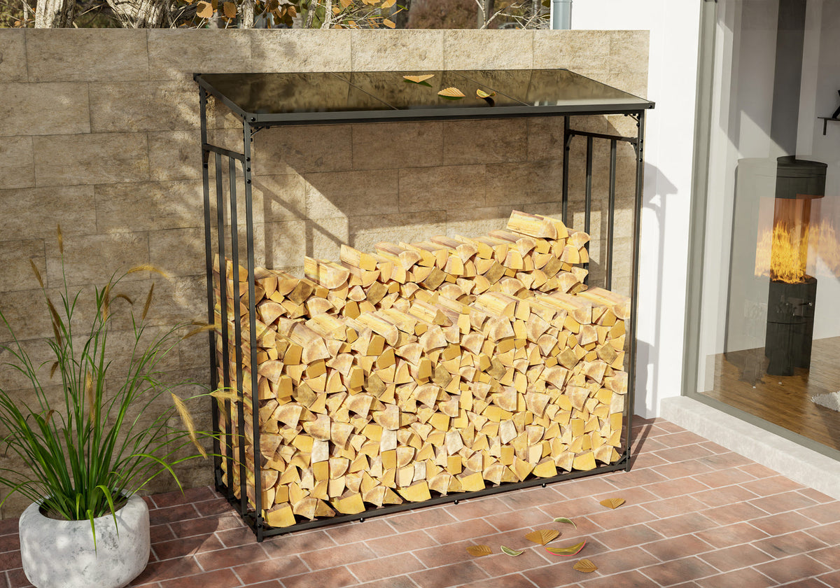 CLP Kaminholzunterstand Ruston Metall XXL – Produktabbildung 2