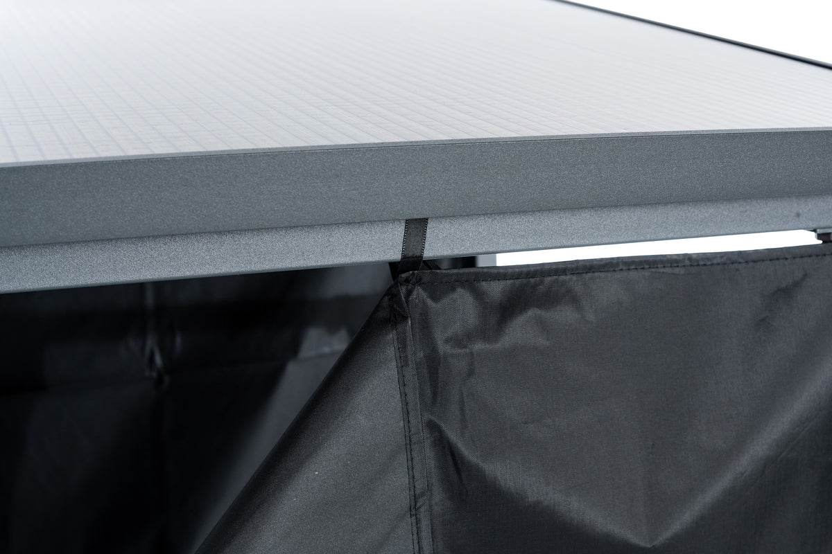 CLP Kaminholzunterstand + Abdeckplane Ruston Metall M – Produktabbildung 4
