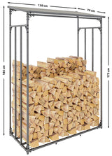 CLP Kaminholzunterstand Ruston Aluminium L – Produktabbildung 3