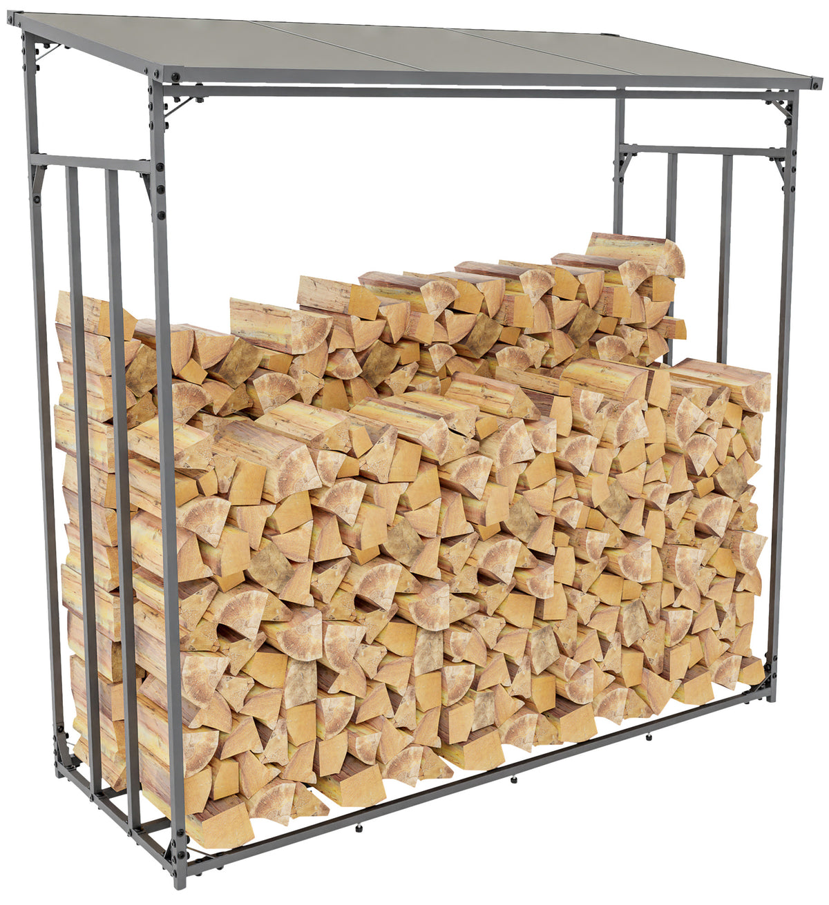CLP Kaminholzunterstand Ruston Aluminium XL