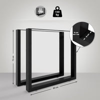 CLP 2x Tischbeine Velden 80 cm – Produktabbildung 2