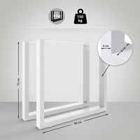 CLP 2x Tischbeine Velden 80 cm – Produktabbildung 9