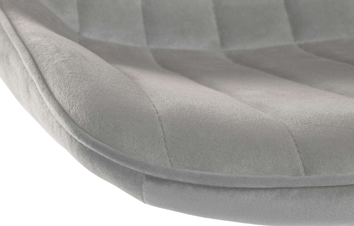 CLP Barhocker Toni Samt chrom – Produktabbildung 4