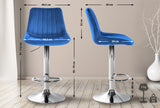 CLP Barhocker Toni Samt chrom – Produktabbildung 9