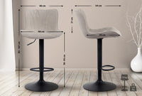 CLP 2er Set Barhocker Linus Stoff – Produktabbildung 2