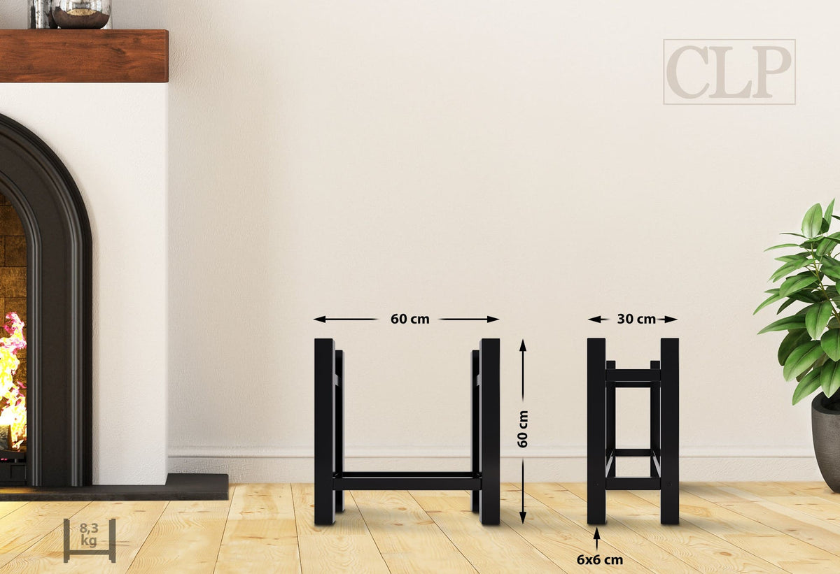 CLP Kaminholzständer Medya eckig 30x60x60 cm – Produktabbildung 2