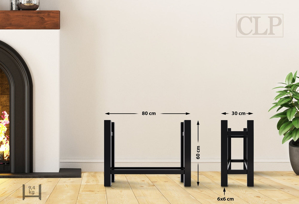 CLP Kaminholzständer Medya eckig 30x80x60 cm – Produktabbildung 2