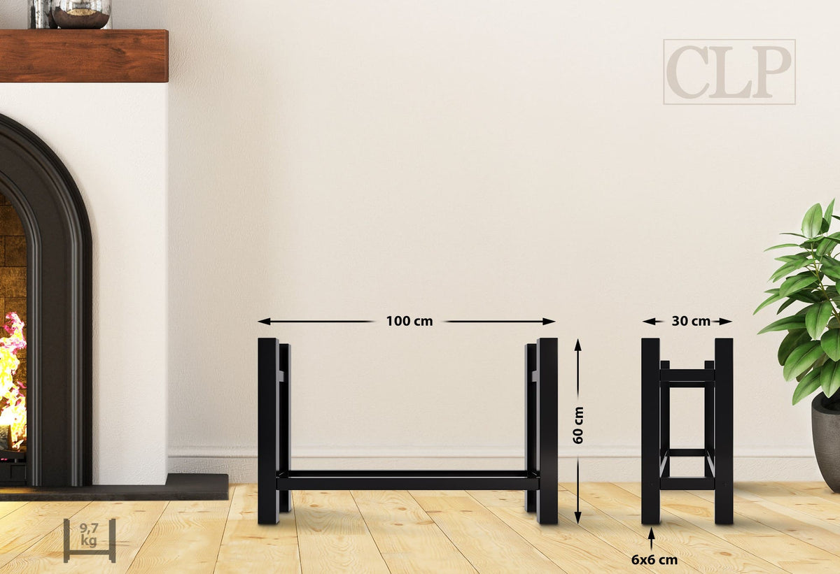 CLP Kaminholzständer Medya eckig 30x100x60 cm – Produktabbildung 2