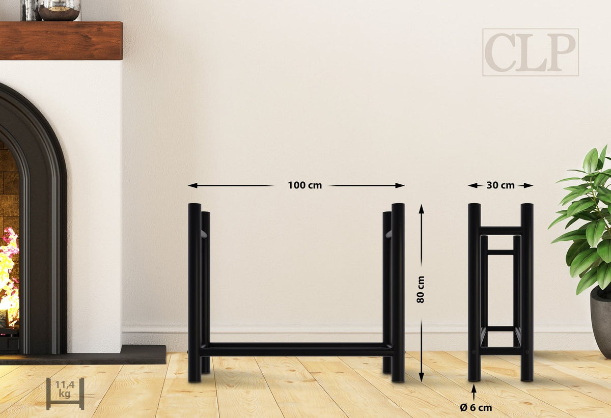 CLP Kaminholzständer Medya rund 30x100x80 cm – Produktabbildung 2